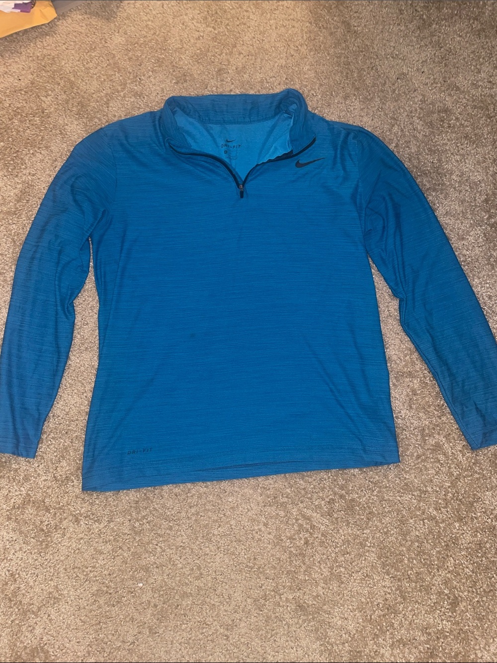 Nike Blue Quarter-Zip Performance Pullover